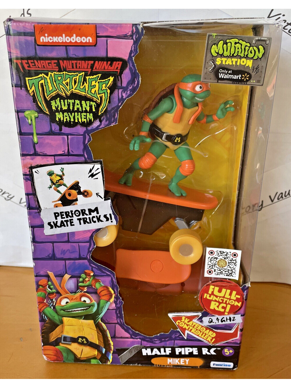 Nickelodeon Teenage Ninja Turtles Mutant Mayhem Mikey Half Pipe RC New